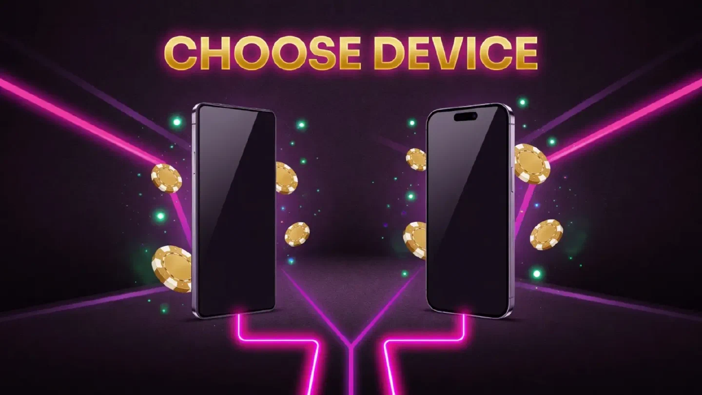 Two phones illustrating the choice between Android and iPhone guidance